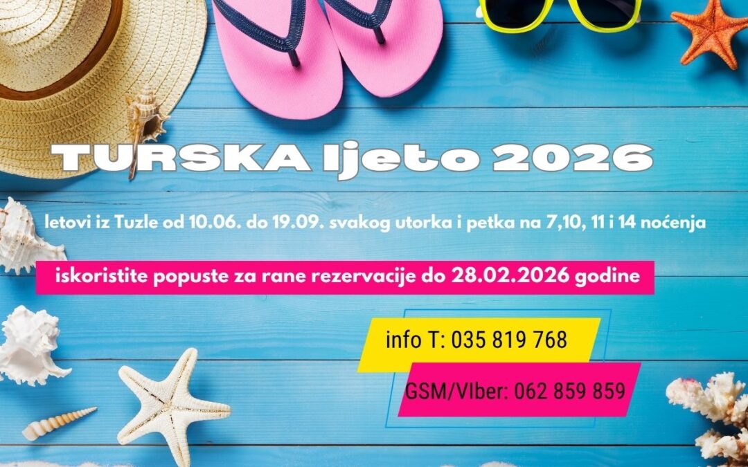 Turska letovi iz Tuzle
