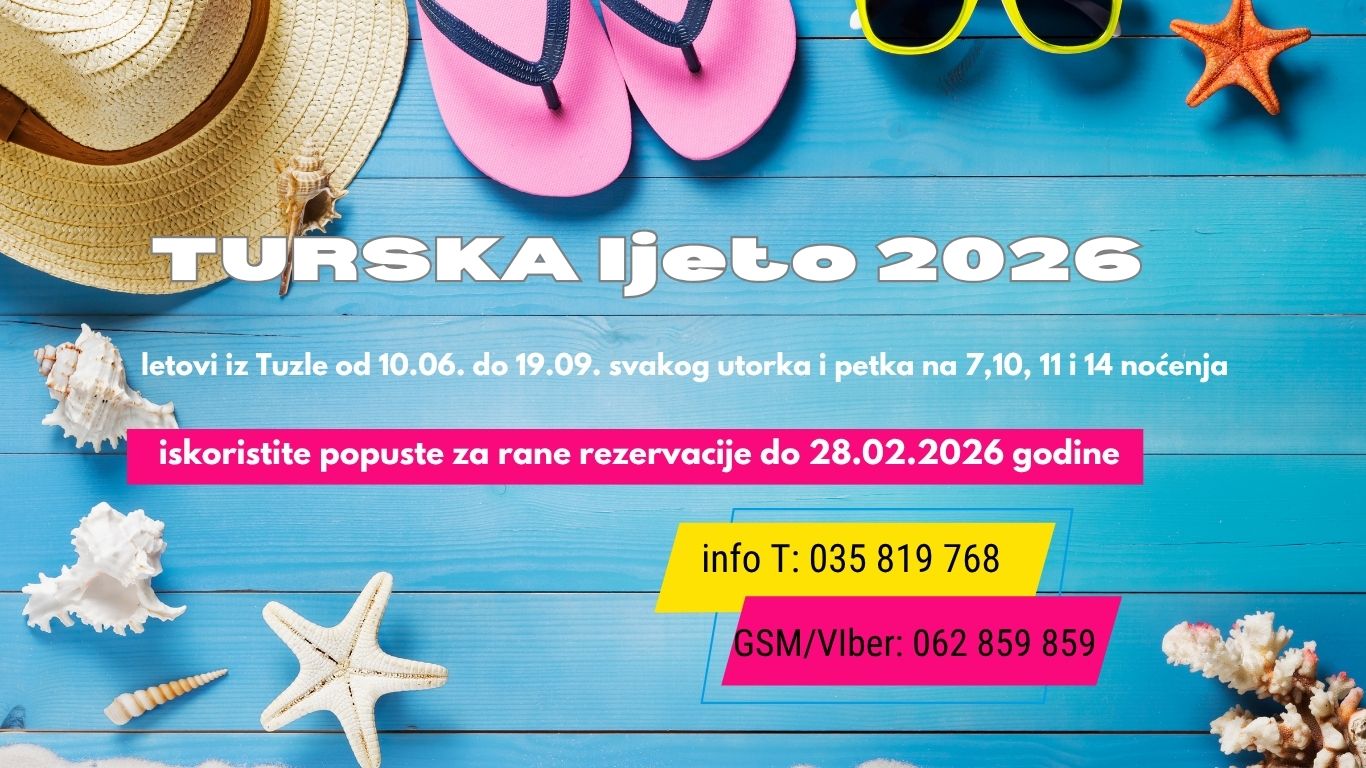 Turska letovi iz Tuzle